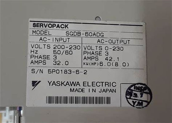 ヤスカワ 全新 オリジナル サーボドライブ SGDB-60ADG 230V 箱入り