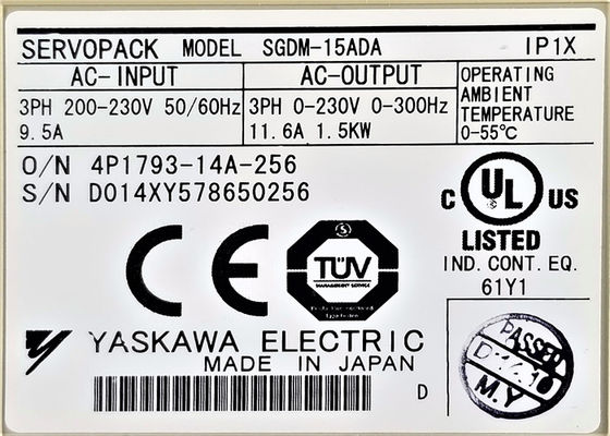 ヤスカワ SGDM-15ADA 200V AC サーボドライブ オリジナルボックスで新品