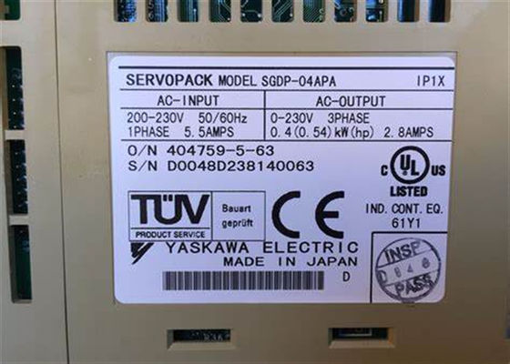 ヤスカワ SGDP-04APA AC サーボドライブ 業界新品 オリジナル