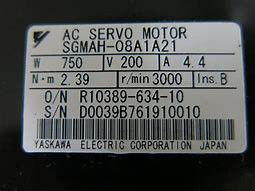 0.75kw産業用サーボモーター SGMPH-08A1A21 全新 オリジナル