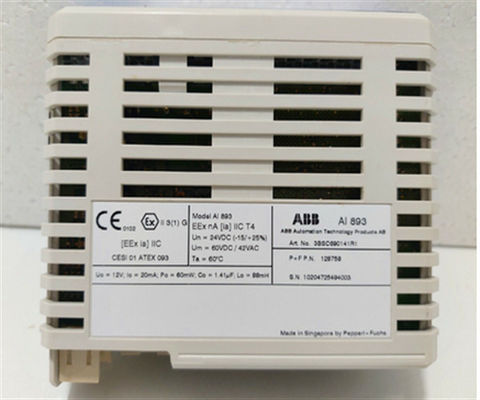 AI893 3BSC690141R1 アナログ入力モジュール 冗長な電源モジュール