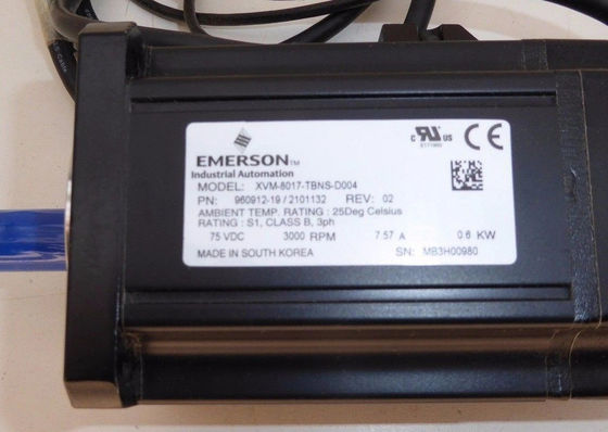 0.6 KW サーボモーター エマーソン XVM-8017-TBNS-D004 産業分野