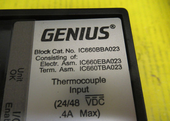 GE Fanuc IC660BBA023 6 つの入力回路,ブロック電力の24 から 48 ボルト DC, -25 mV から 150 mV の電圧測定