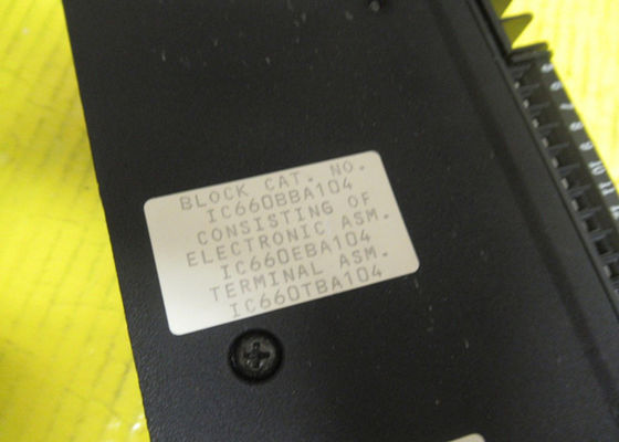 IC660EBA104は,GEファヌック・オートメーションのGenius Block I/Oモジュールの部品で,現在はエマーソン・オートメーションに属している.
