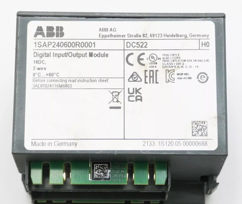 PLC 24VデジタルIOモジュール DC522 1SAP240600R0001 ABB 全新