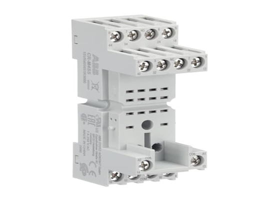 ABB CR-M4SS 2c/o または 4c/o CR-M リレーの標準ソケット CR-M4SS ソケットはCR-M (ミニチュア) リレーの範囲から