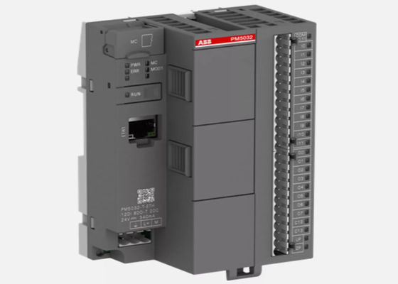 ABB PM5032-T-ETH プロセッサ モジュール メモリ 2MB 12 DI 24VDC 8 DO 24VDC 0.5A 2 DC 24VDC