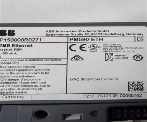 ABB PM590-ETH 1SAP150000R0271 プログラム可能な論理コントローラ