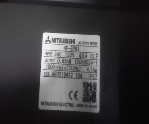 HF-SP81MK-S2三菱の産業サーボ モーター1500r/min 100HZ