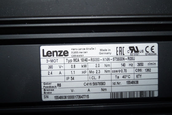 Lenze MCA 10I40- RS0B0-N14N-ST5S00N-R0SU 1.4751242 LB-FT トーク