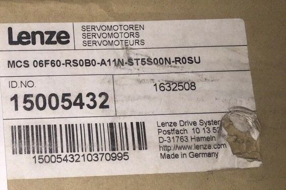 Lenze MCS 06F60-RS0B0-A11N-ST5S00N-R0SU 同期サーボモーター
