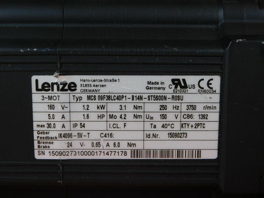 LENZE MCS 09F38LC40P1-B14N-ST5S00N-R0SU 供給電圧 399