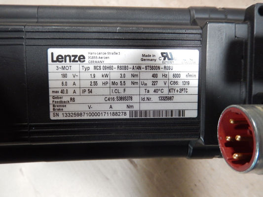 レンズMCS 09H60-RS0B0-A14N-ST5S00N-R0SU 記述 セルボモーター 3.4A 307V 3.8NM