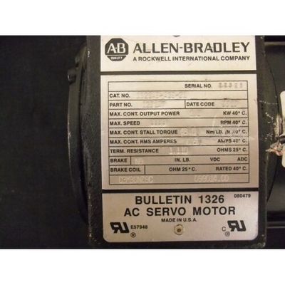 精度AB1326AB-A3E-21 精度の高い位置付けのためのACサーボモーター