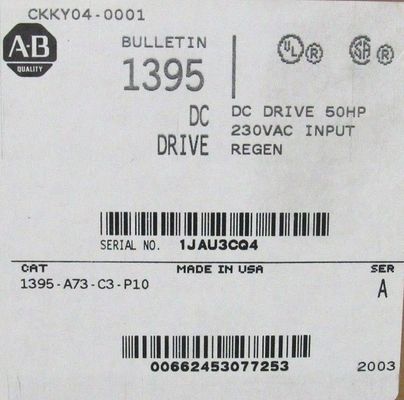 デジタル直流駆動更新コンポーネント AB 1395-A73-C3-P10 に適合 CE 認証