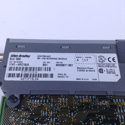 SLC500 コントロールネット RS-232 インターフェース モジュール AB 1747-KFC15