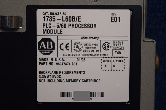 アレン・ブラッドリー 1785-L60BE 強化されたPLC-5 プログラム可能なコントローラ