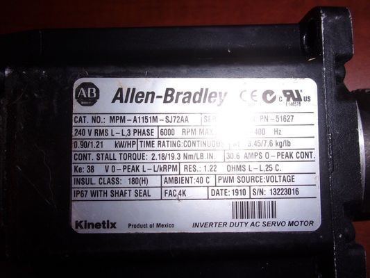 アレン・ブラッドリー MPM-A1151M-SJ72AA MPMシリーズ MPM 240V AC回転サーボモーター