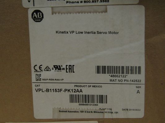 アレン・ブラッドリー VPL-B1153E-PJ12AA キネティックス VP 低慣性サーボモーター