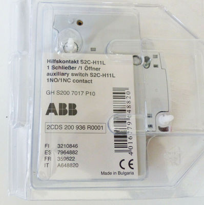 ABB 2CDS200936R0001 S2C-H11L 補助コンタクトブロック 産業用サーボドライブ CE認証