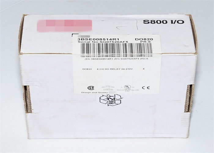 ABB DI821 S800入力/出力モジュールDO820 3BSE013250R1モジュール8 CH 230 V a.c./d.cをデジタル出力