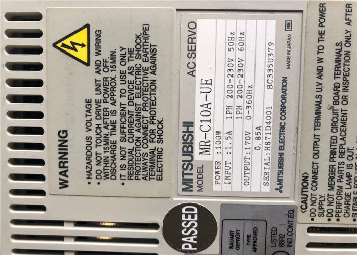 三菱ACサーボ ドライブMR-C10A-UE産業アンプ100W、200-230Vの0.85A新しい原物