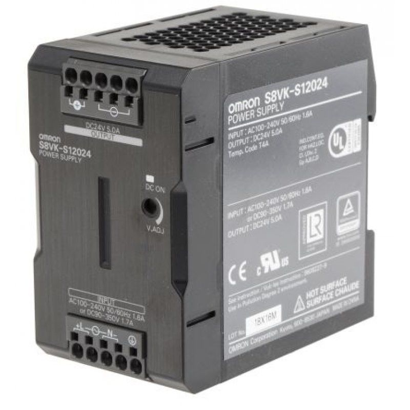 OMRON S8VK-S12024スイッチ モード120ワット24 VDC 5 AMP 100-240 VAC押し