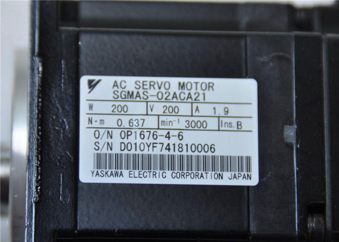 YASKAWA SGMAHシグマII SGMAS-02ACA21 ACサーボ モーター200W 1.9A 0.637N.m