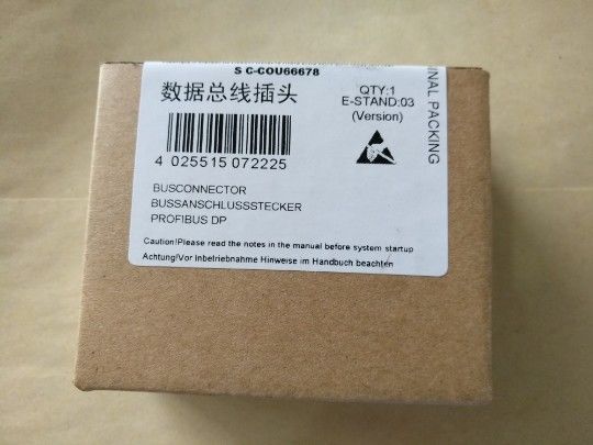 6ES7972-0BA12-0XA0 Siemens SIMATIC DPのPROFIBUSのための接続栓出口12までのMbit/sの90°ケーブルの