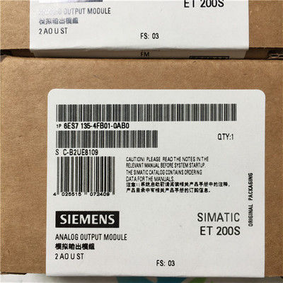 Siemens 6ES7134-4FB01-0AB0 2 AI標準的なU 15のMMの幅12 BIT+SIGN