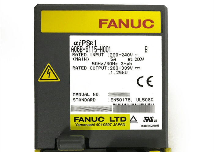 産業ロボット工学の部品のFanuc ACサーボ アンプA06B-6115-H001 CNCの電源モジュールPSMR-1I
