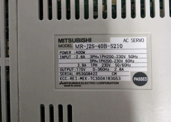 三菱Melservo 3PH産業サーボ ドライブMR-J2S-40B-S210 400W 230V 170Vアンプ