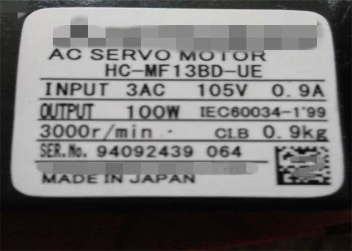 三菱によって100WはHC-MF13BD-UE在庫で新しい電気ACサーボ モーターが自動車に乗る