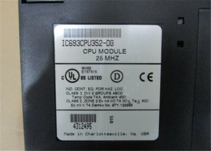 IC693CPU352 GE Fanuc 240Kバイトの構成可能のユーザーの記憶、4K入力/出力、8つの棚、ハードウェア浮動小数点の数学