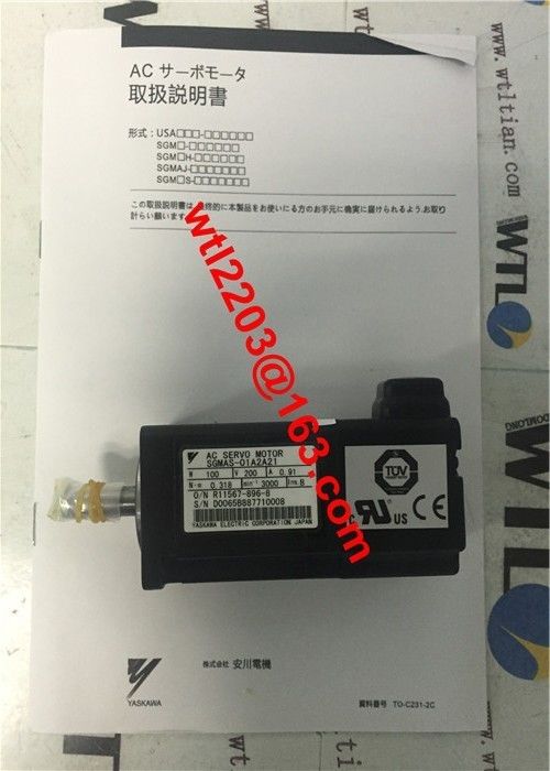 Yaskawa AC真新しい産業サーボ モーターSGMAS-01A2A21 100W 200V