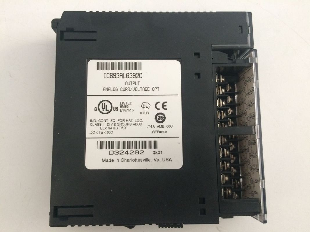 IC693ALG392 GE Fanuc 0 から + 10 ボルトのモジュールを供給する8つの単端出力チャンネル