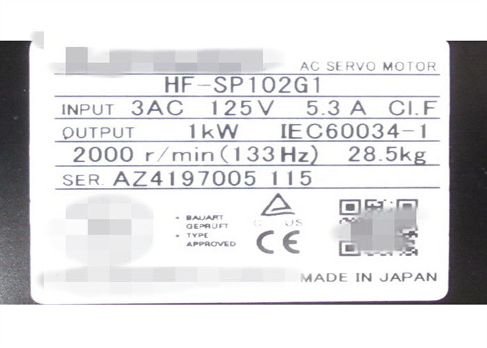 MITSUBISHI インダストリアル コンパクト サーボ モーター ユニット HF-SP102G1 (1/6) ギア CNVM-6120-6