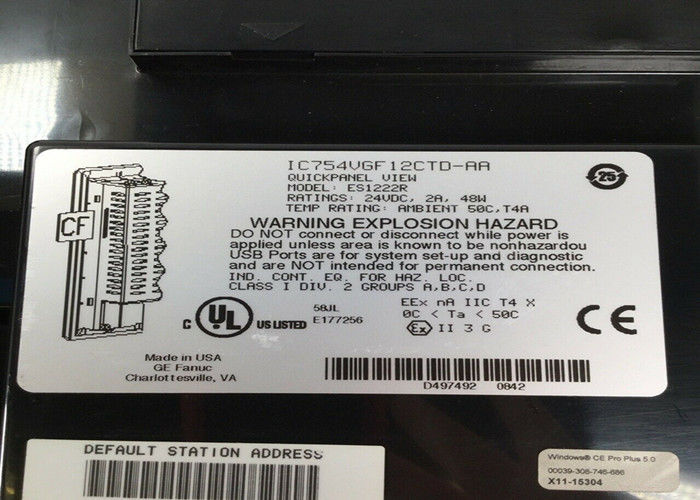GE IC754VSI12CTD ES1222R IC754VGF12CTD 12Vまたは24VDC電源ケーブルで電源を供給する