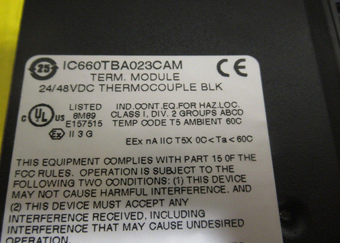 IC660TBA023 GE Fanuc端末組,熱対ブロック,電圧24/48V DC