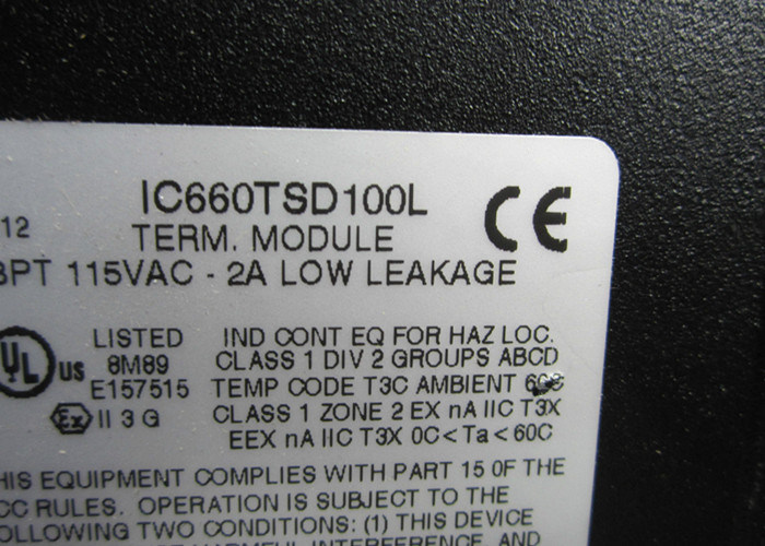 GE Fanuc IC660TSD100端末組は,GE Fanucによって製造されています.