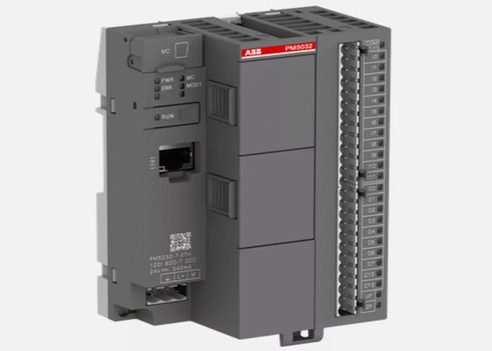 ABB PM5032-T-ETH プロセッサ モジュール メモリ 2MB 12 DI 24VDC 8 DO 24VDC 0.5A 2 DC 24VDC