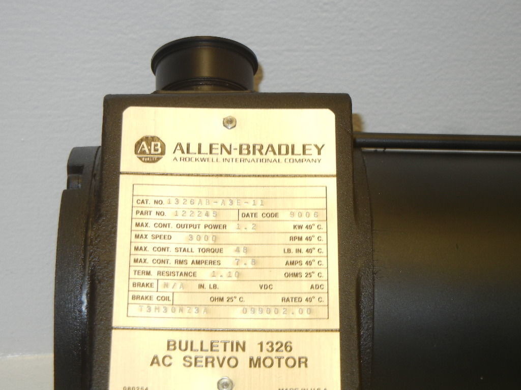 AB 1326AB-A3E-11SERV MTR 48-IN-LB 3K-RPM STD インチ制限スイッチ
