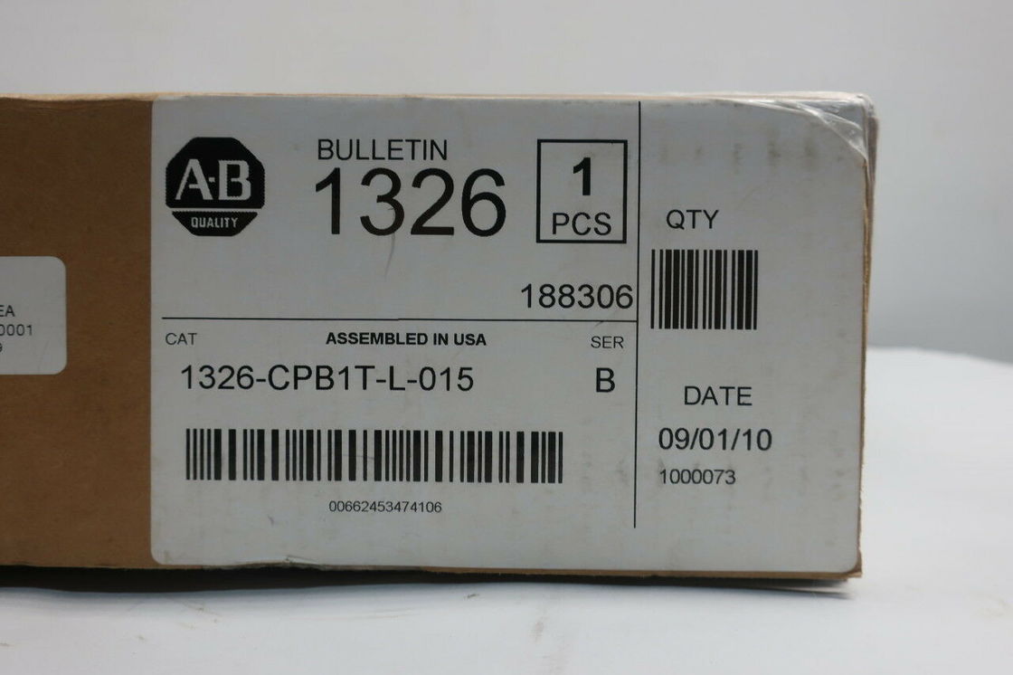 AB 1326-CPB1T-L-015 460V AC サーボモーターのためのセルボケーブルとアクセサリー